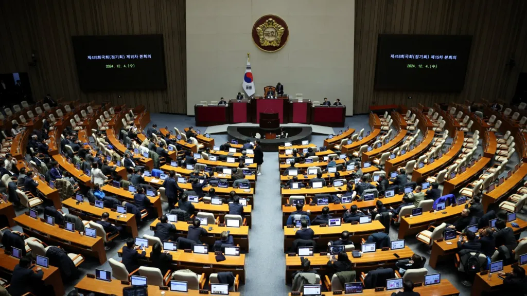 Why Did South Korea Martial Law Was Suddenly Declared? 5 South Korea's parliament met shortly after South Korea declares martial law to block the martial law measure. (Image Credit: Reuters)