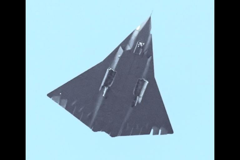 China's new stealth fighter aircraft made its debut on 26 December. (Image Source: Chinese Social Media)