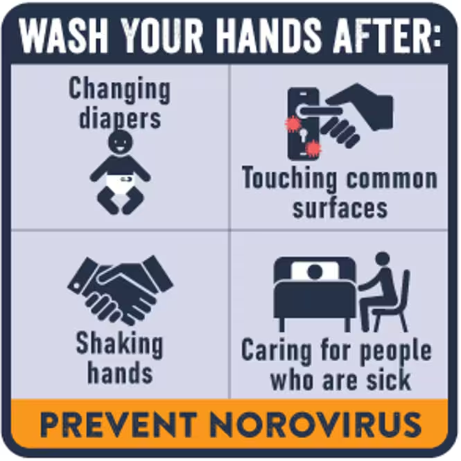 Norovirus Outbreaks: Here’s What You Need to Know 3 Ways to keep yourself safe and prevent the spread of the norovirus. (Image Credit: CDC)