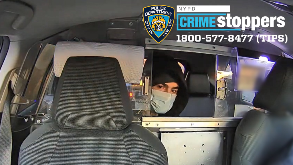 New image of the suspect in a cab the morning of the CEO UnitedHealthcare shot was just released by the NYPD detectives. (Image Source: NYPD) 