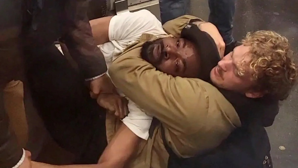 Daniel Penny Verdict: Marine Veteran Found Not Guilty Of Chokehold 2 Still image from Daniel Penny subway video where he chokehold Jordan Neely to subdue his erratic behavior. (Image Source: Juan Alberto Vazquez)