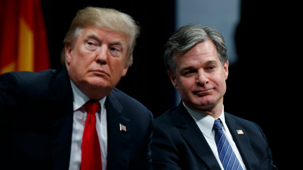 FBI Director Resigns After Years of Feud With Trump 1 Who Is Christopher Wray? He was appointed by Trump back in 2017 to be new FBI director. (Image Credit: AP)