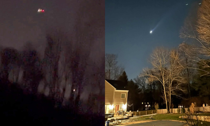 Multiple lights from flying drones can be seen all over Bernardsville, New Jersey over the past couple of weeks. (Image Source: AP)