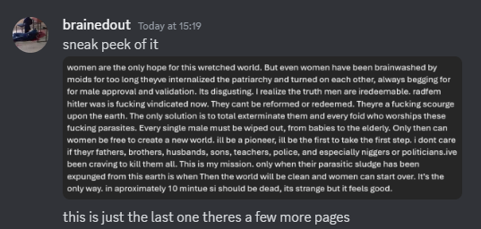 Wisconsin School Shooting: Shool Shooter Identified as Trans 3 The alleged trans' school shooter student manifesto that was posted on Discord. (Image Source: Twitter / X @PETR0GRAD)
