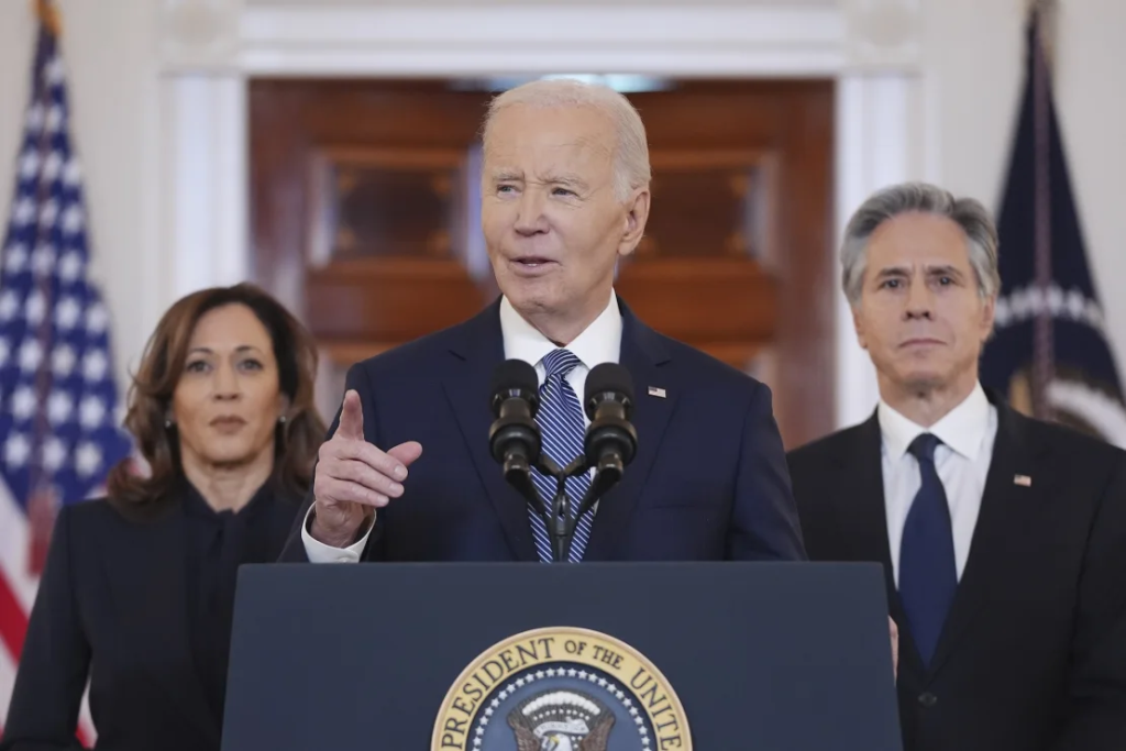 Ceasefire in Gaza: What It Means and What Happens Next 2 President Joe Biden speaks at the White House about the deal for a ceasefire in Gaza on Wednesday, Jan. 15. (Image Credit: Evan Vucci / AP)