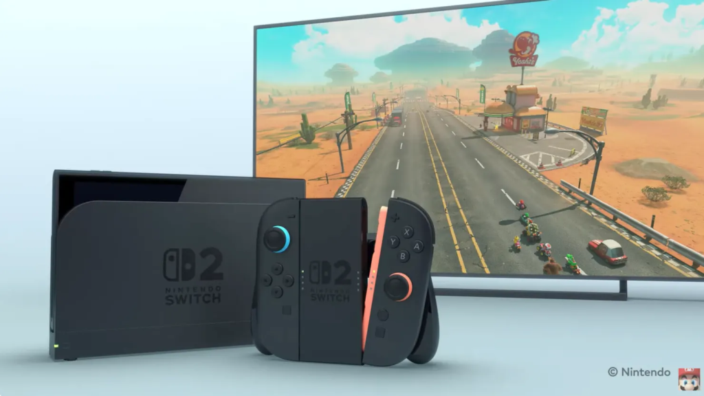 Nintendo Switch 2 Announced: Everything We Know So Far 1 The new Nintendo Switch 2 console design docked. (Image Source: Nintendo)