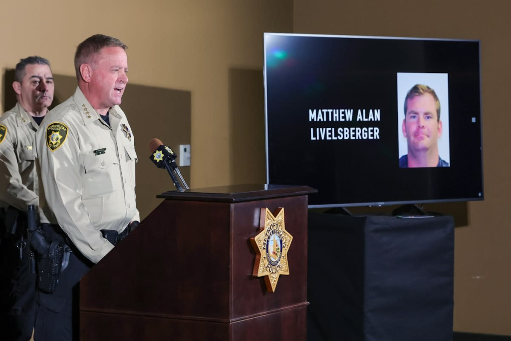 What We Know About Matthew Alan Livelsberger, Cybertruck Explosion Suspect 1 Clark County Sheriff Kevin McMahill on an press conference at Metropolitan Police Department headquarters in Las Vegas regarding the Tesla Cybertruck explosion at the Trump International Hotel. (Image Source: LVMPD)