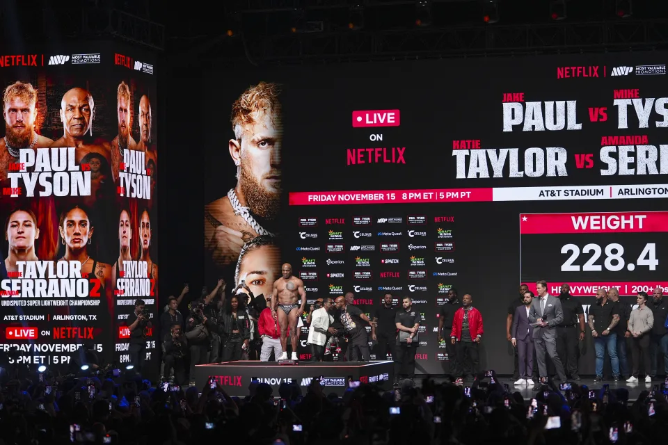 Netflix Is Raising Prices Again: What You Need to Know 2 The Mike Tyson vs. Jake Paul boxing match is still Netflix's most successful sporting stream of all time with 108 million viewers worldwide. (Image Credit: AP)