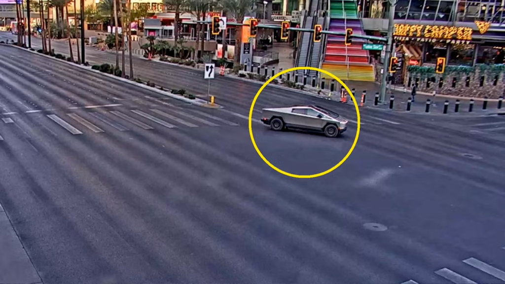 What We Know About Matthew Alan Livelsberger, Cybertruck Explosion Suspect 4 Livelsberger’s Tesla Cybertruck can be seen driving through Las Vegas before exploding at a Trump hotel. (Image Credit: LVMPD)