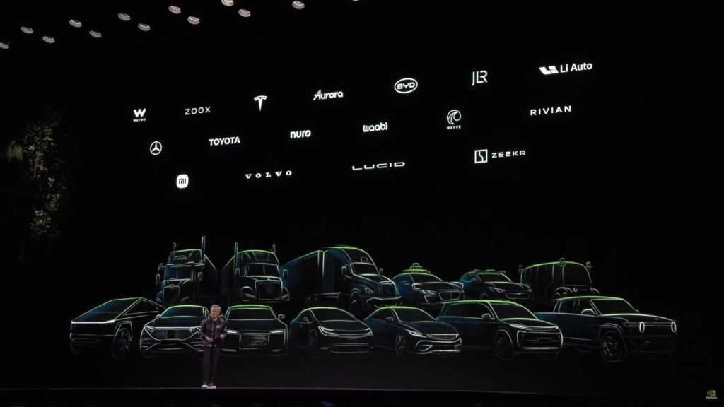NVIDIA CES 2025 Keynote: RTX 50 Series, AI and More 9 NVIDIA's collaboration announcement with the automotive industry. (Image Source: NVIDIA)