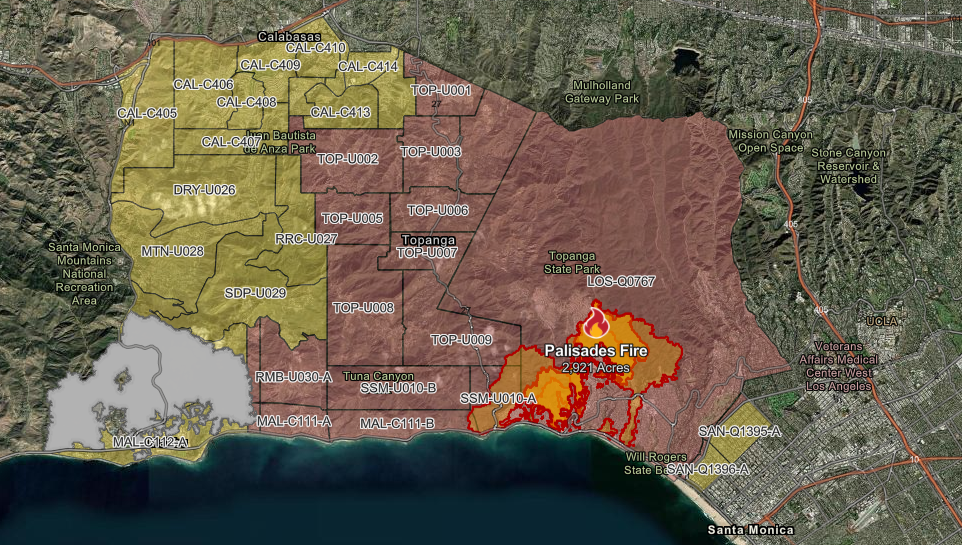 Pacific Palisades Fire Map Updates: What You Need to Know 2 Palisades Fire map. (Image Source: Cal Fire)