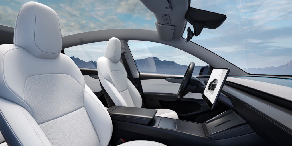 Tesla Unveils the 2025 Refreshed Model Y Juniper in China 2 The new Tesla Model Y interior design. (Image Source: Tesla)