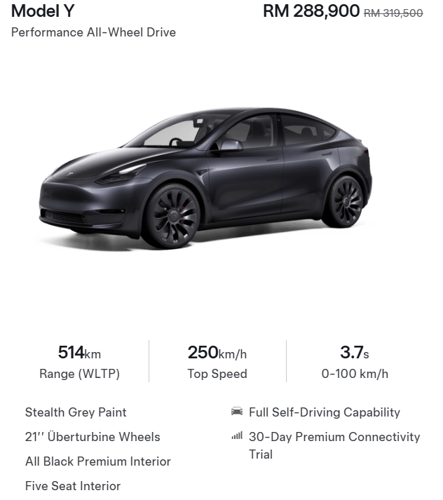 Tesla Unveils the 2025 Refreshed Model Y Juniper in China 5 The Tesla Model Y price and range variations. (Image Source: Tesla)