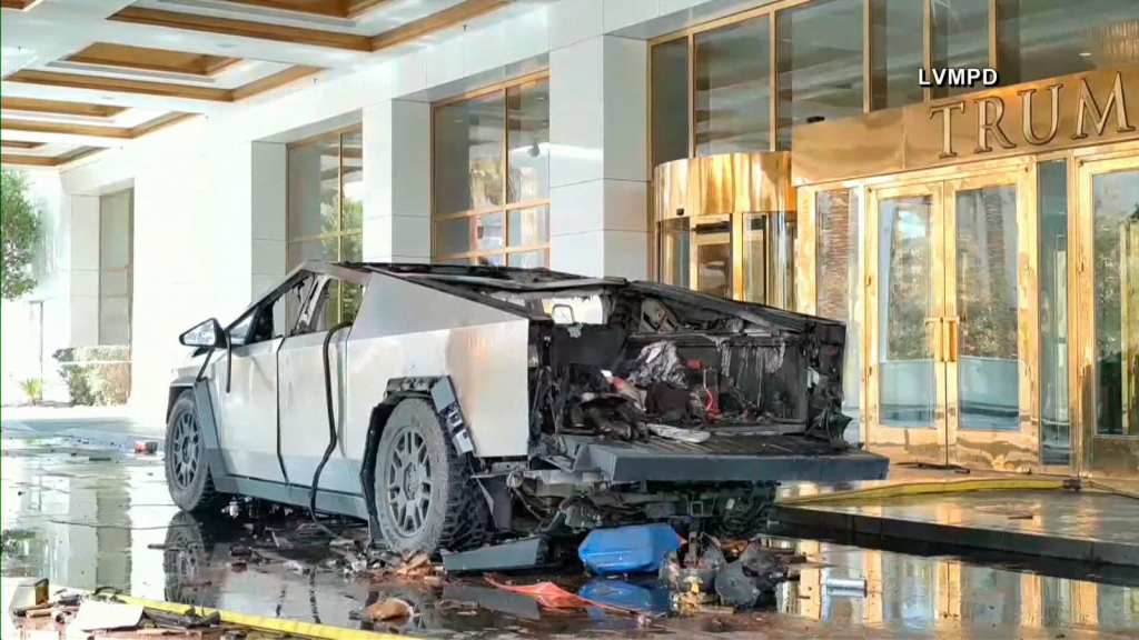 Images of the Trump tower Cybertruck explosion released by the police (Image Source: LVMPD)