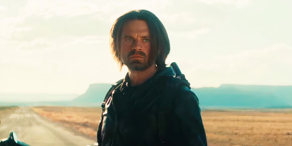 Thunderbolts Bring Marvel's Antihero Team To The Super Bowl 2 Sebastian Stan as Bucky Barnes / Winter Soldier in Thunderbolts' first trailer. (Image Credit: Marvel / Disney)
