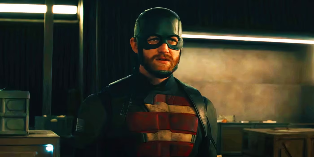 Thunderbolts Bring Marvel's Antihero Team To The Super Bowl 4 Wyatt Russell as John Walker / US Agent in Thunderbolts' first trailer. (Image Credit: Marvel / Disney)