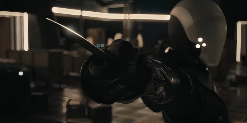 Thunderbolts Bring Marvel's Antihero Team To The Super Bowl 6 Hannah John-Kamen as Ava Starr / Ghost in Thunderbolts' first trailer. (Image Credit: Marvel / Disney)