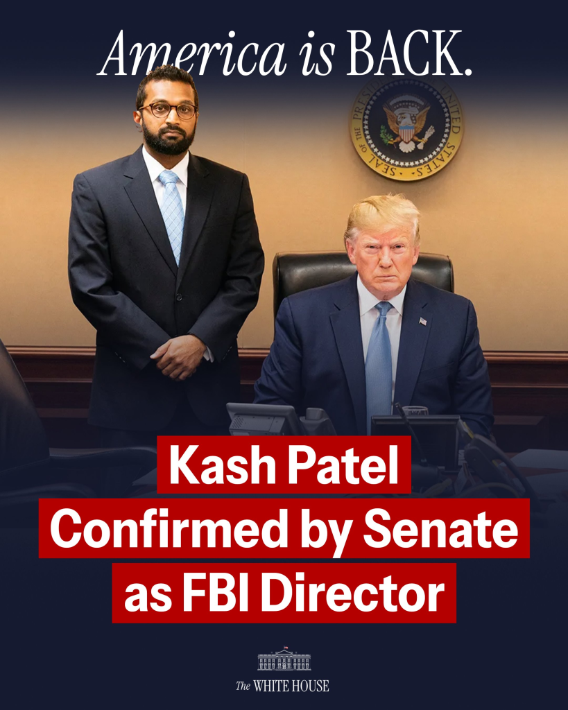 Who Is Kash Patel? Trump's New FBI Director Sworn In 2 Kash Patel Senate confirmation as FBI Director. (Image Source: WhiteHouse)