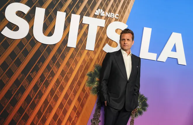 Gabriel Macht at the Los Angeles premiere of "Suits LA" at One Universal on February 20, 2025, in Universal City, California. (Credit: Rodin Eckenroth / Getty Images)