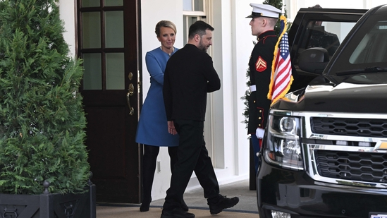 Ukraine's President Volodymyr Zelensky leaves the White House after meeting with US President Donald Trump, in Washington, DC, February 28, 2025. (Image Credit: AFP)
