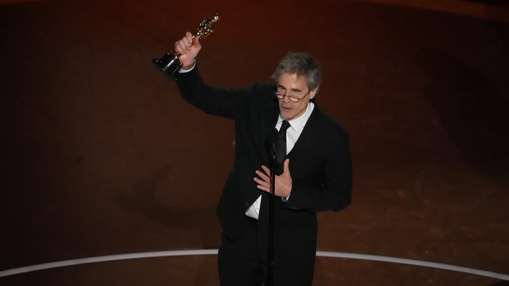 97th Academy Awards Winners: Who won the Oscars 2025? 5 The director Walter Salles with his international feature Oscar for “I’m Still Here.” (Image Credit: Philip Cheung / The New York Times)