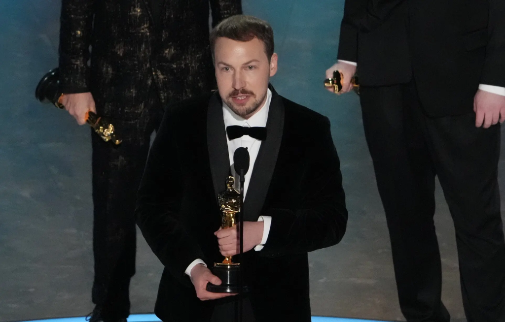 97th Academy Awards Winners: Who won the Oscars 2025? 3 "Flow" director Gints Zilbalodis accepting the award for best animated feature. (Image Credit: Philip Cheung / The New York Times)