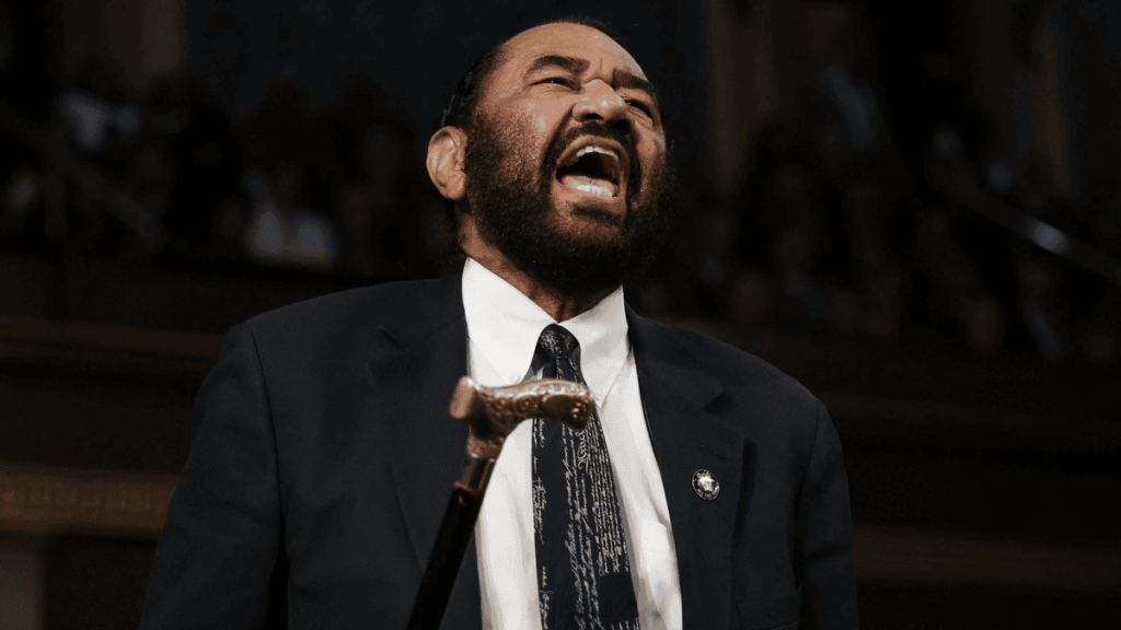 Democrat Al Green Kicked Out After Disrupting House Chamber Congressman Al Green Removed: A Shocking Disruption at Trump's Congressional Address. (Image Credit: REUTERS)