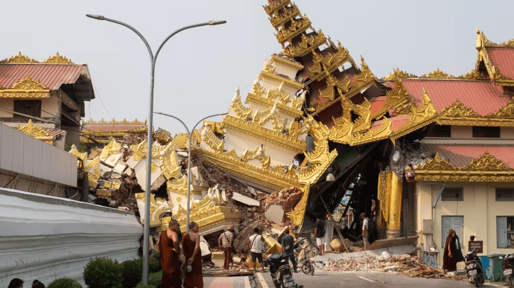 Death Toll in Myanmar Surpasses 1,000 as Rescue Efforts Intensify After The Country Faced It's Biggest Earthquake Ever. (Image Credit: EPA/Jiji)
