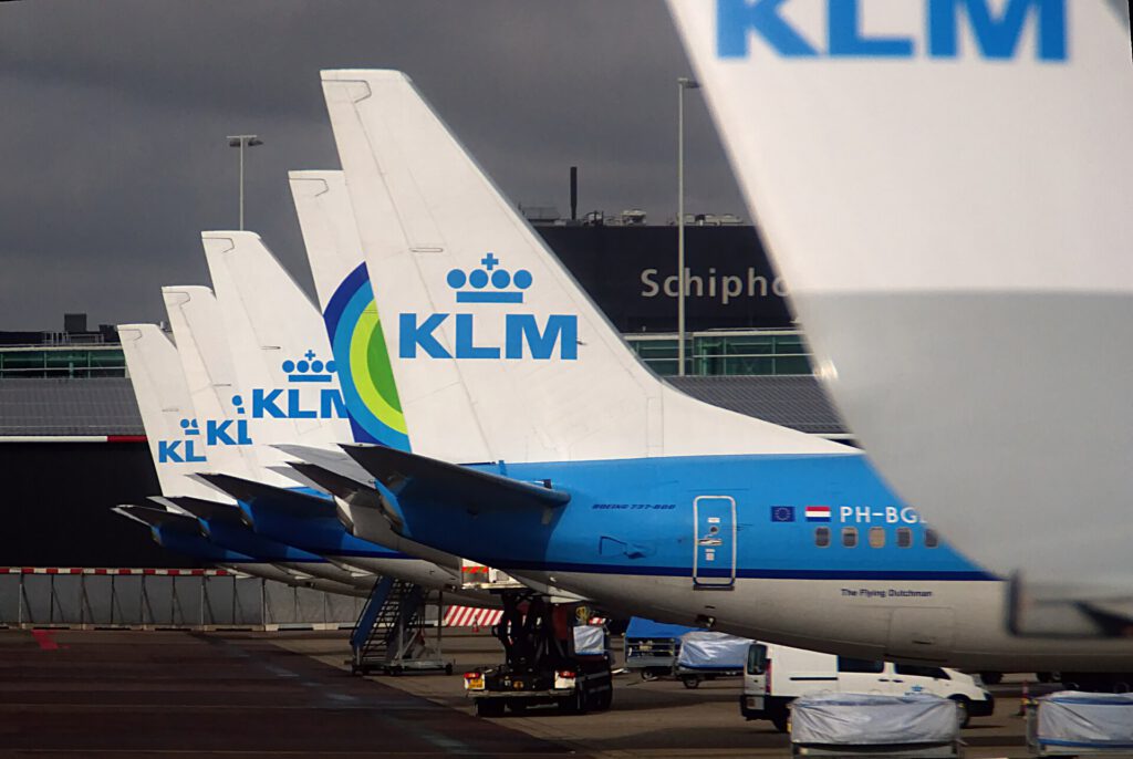 KLM Aircraft at Schiphol Airport, 13 April