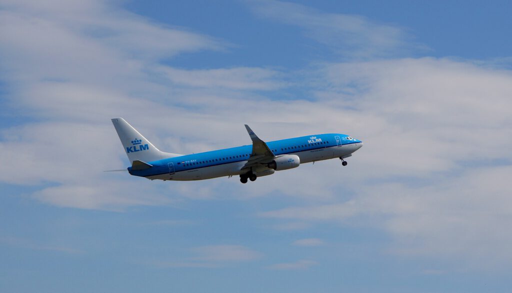 KLM aircraft at Manchester Airport