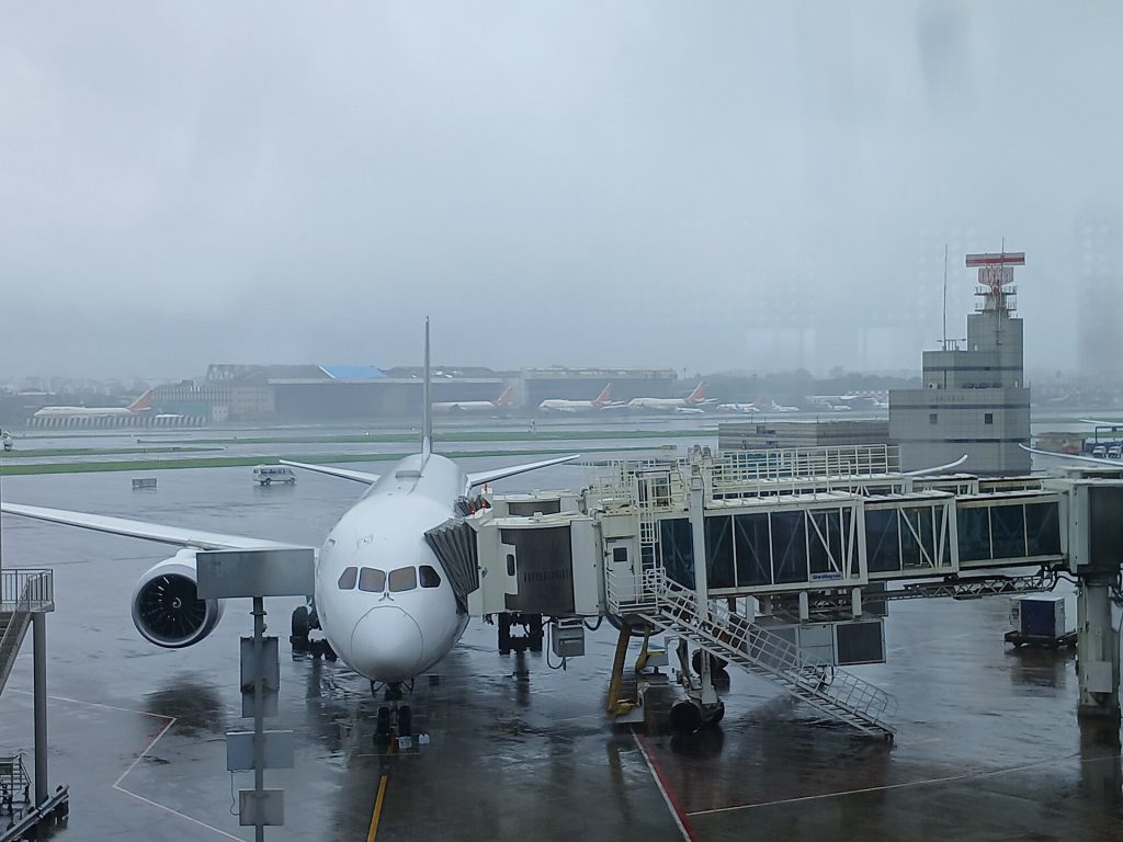 Vistara passenger aircraft from Mumbai to Paris in Chatrapati Shivaji International Airport, Mumbai