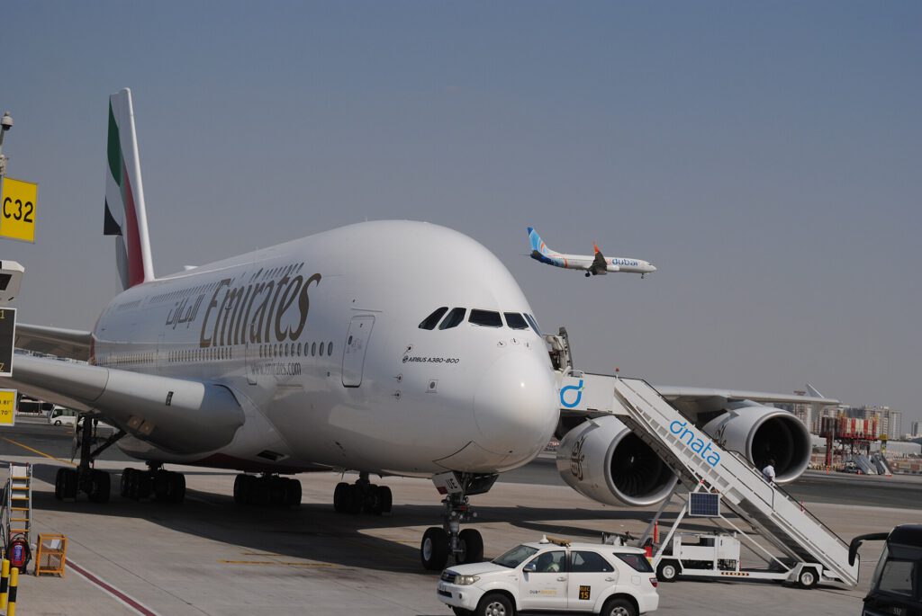 Airlines Skip Dubai Winter, Hitting Hotel Bookings Dubai winter travel skyline with airplanes
