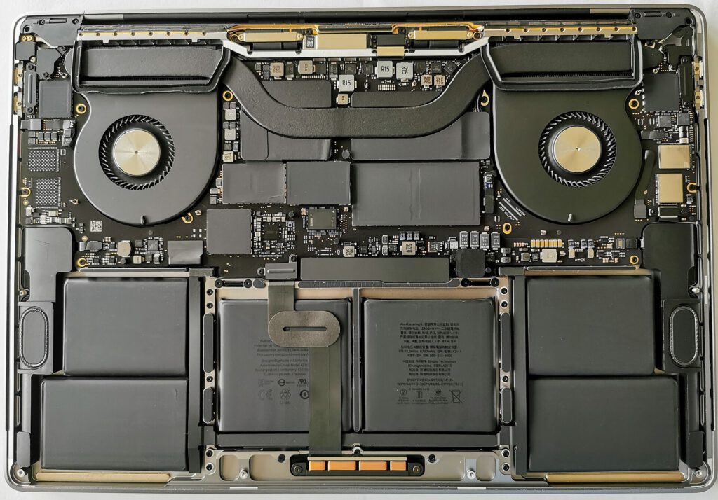 Teardown of MacBook Pro 16 inch laptop