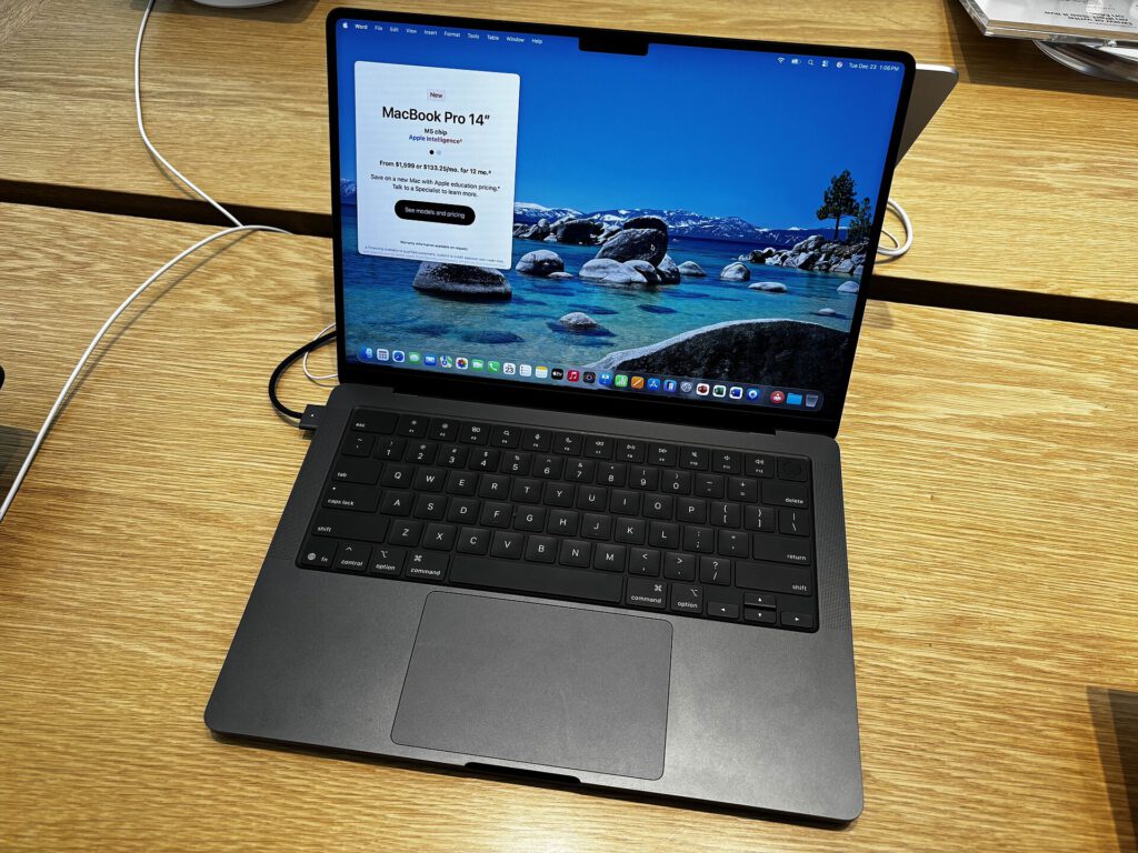 New M6 iMac computer on a desk