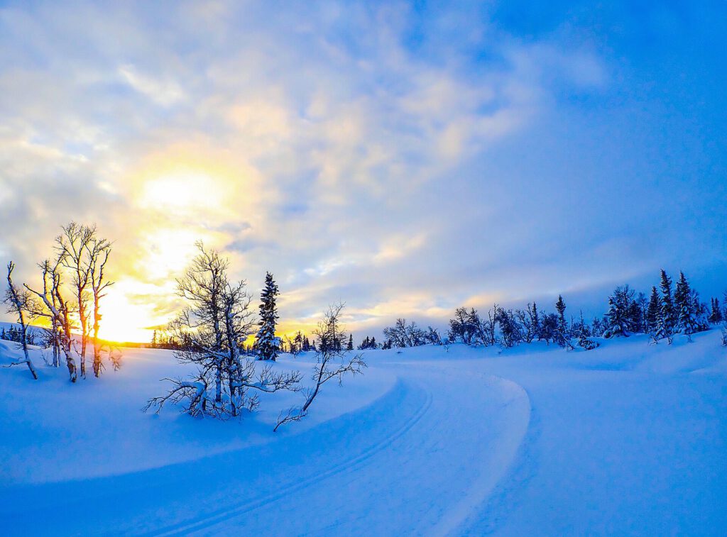 Sunset skiing. Gausta, Norway. In explore   Flickr   trine.syvertsen