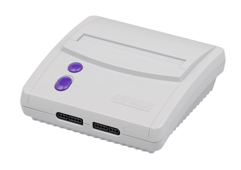 Super Mario World game cartridge and SNES controller