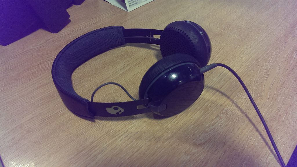 Headphones on desk