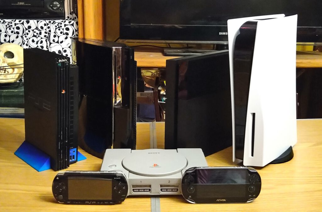 All PlayStations (1 5, PSP, & Vita)