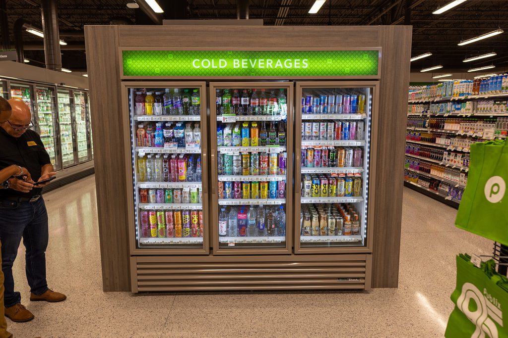 Publix cold beverages refrigerator