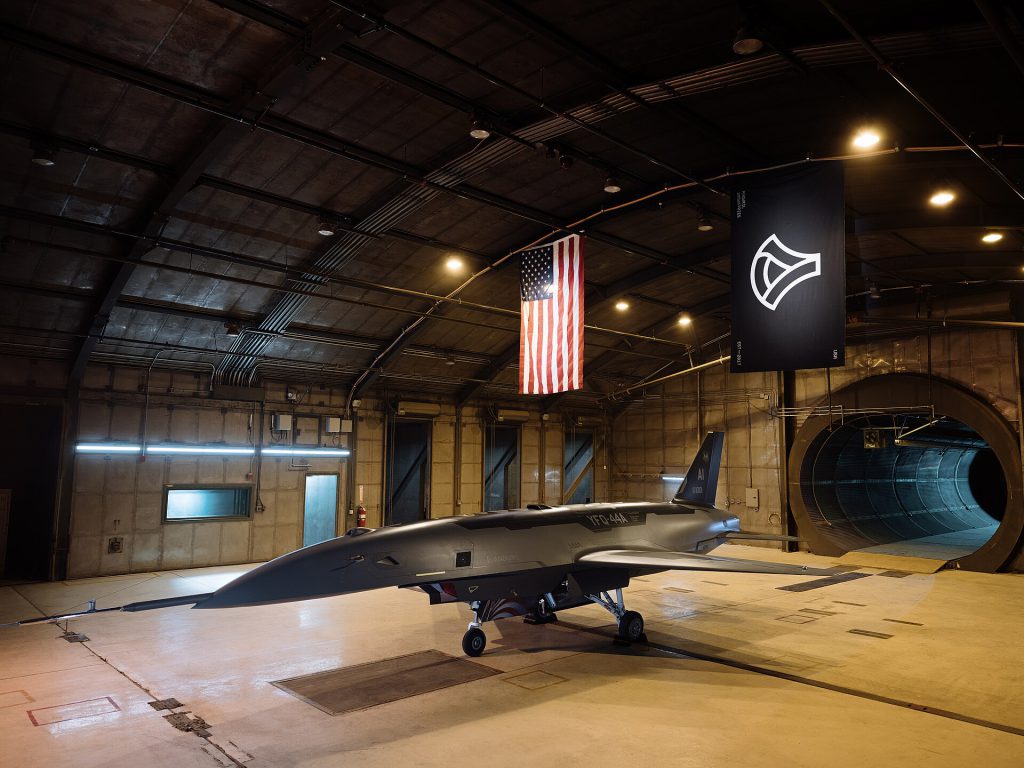 F-22 Pilot Commands Anduril Fury Drone in Simulated Combat 1 YFQ 44 ground test