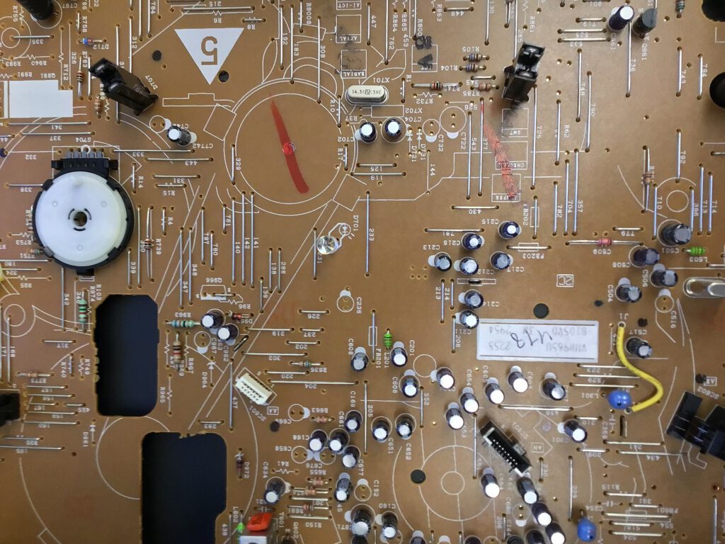 FCC Blocks Gadgets With Foreign Surveillance Chips 1 Close up of a VHS Player Circuit Board