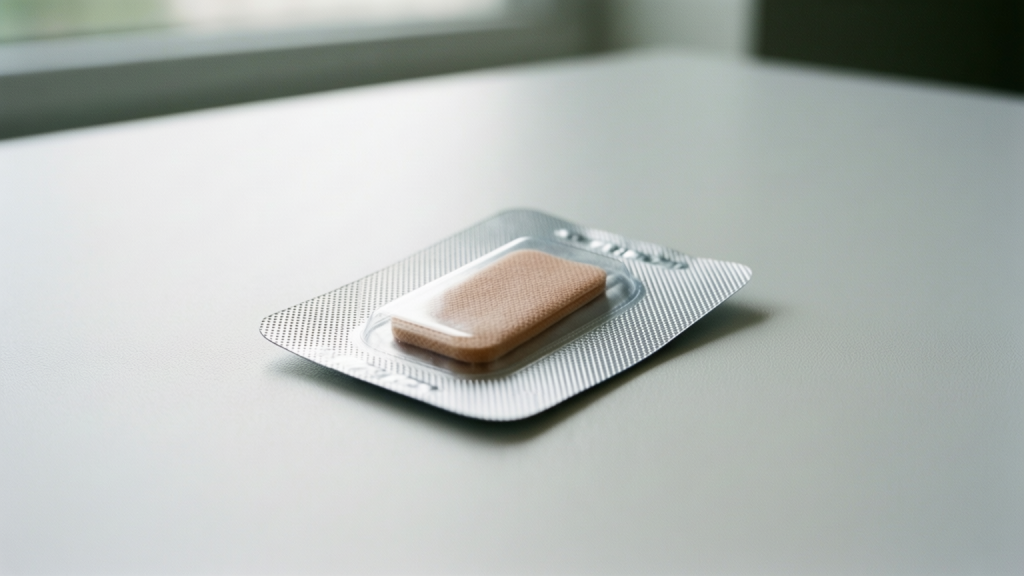 Generic estradiol and levonorgestrel transdermal patch box for menopause treatment