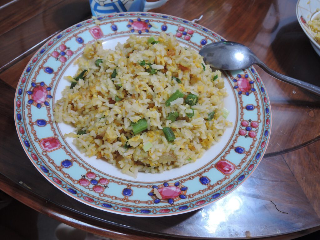 Fried rice in home