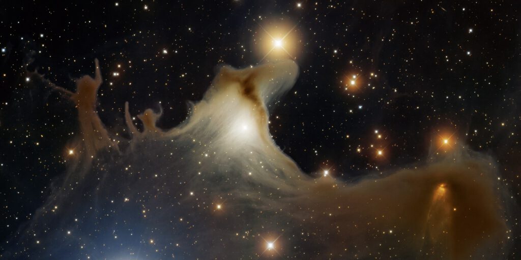 Ghost Nebula and Iris Nebula Dominate Cepheus Flare Image 4 Ghost Nebula, vdB 141 (noao vdb141)