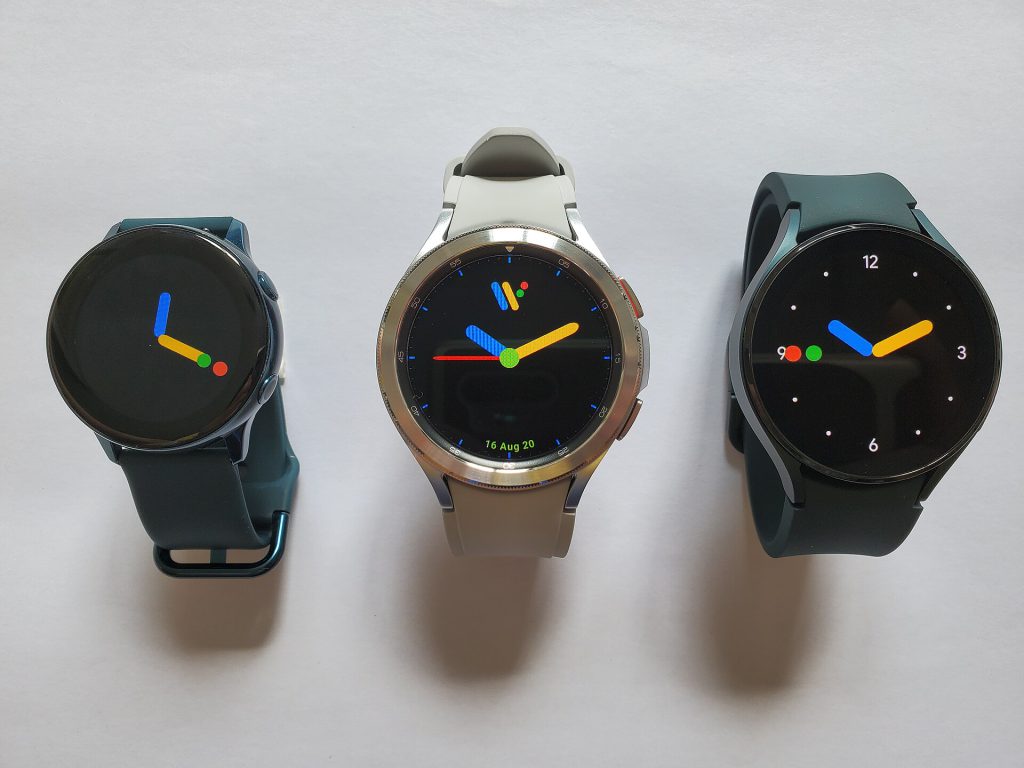 Side view of the Google Fitbit Edge wearable device showing the side button