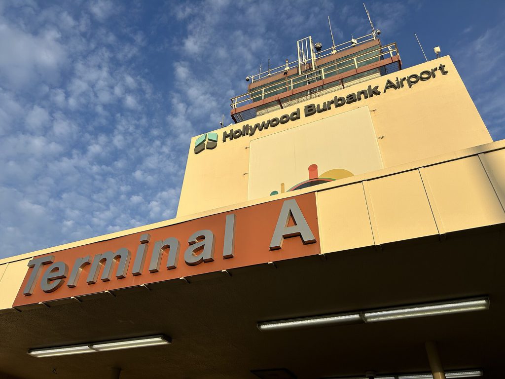 Exterior view of the new Hollywood Burbank Airport terminal building