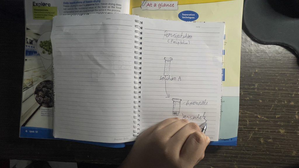 Notebook writing