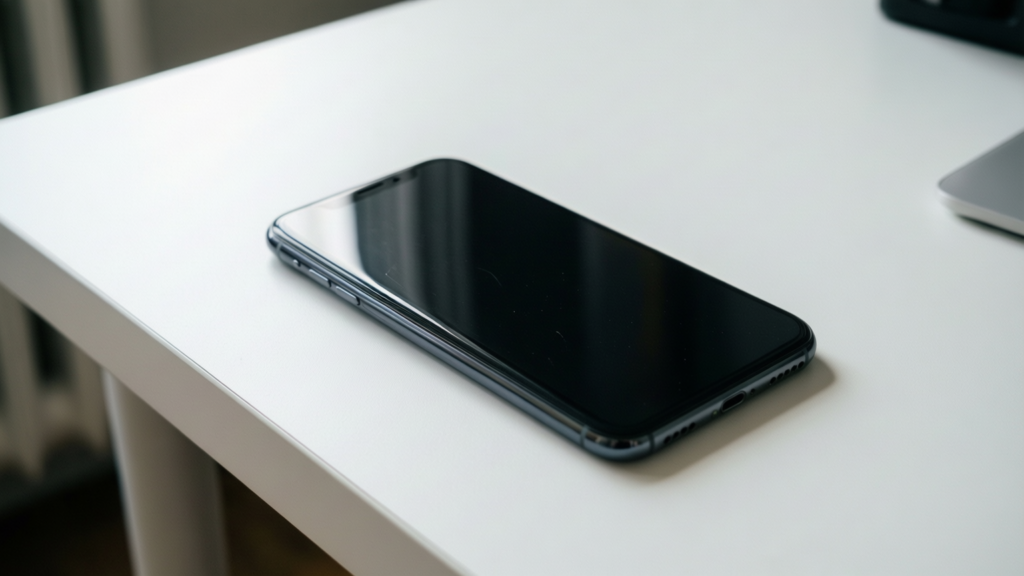iPhone 18e Leaks: 2nm A20 Chip and 60Hz Display Conceptual rendering of an iPhone 18e smartphone on a desk
