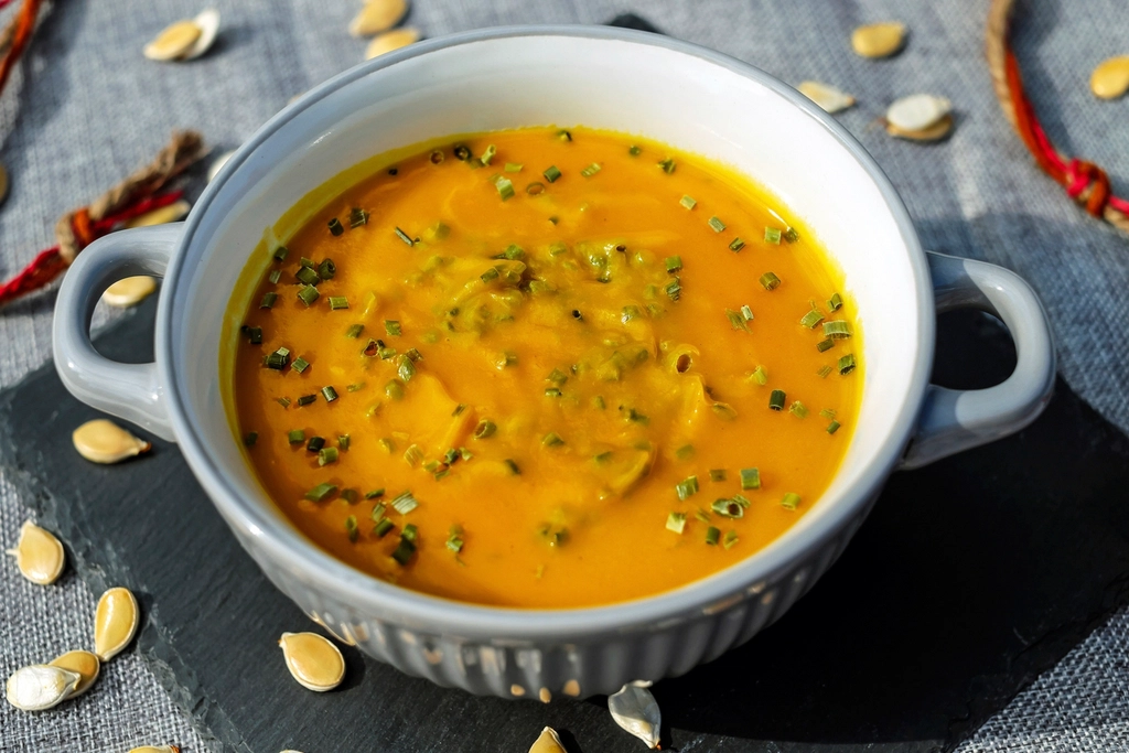 Free pumpkin soup bowl image