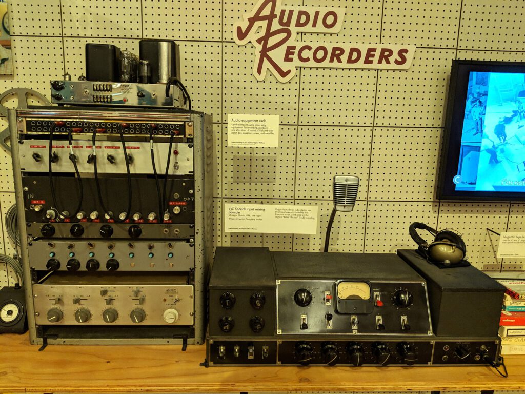Western Electric 23C Speech input mixing console (1940s) purchased by Floyd Ramsey at Audio Recorders (studio) in 1954, & unknown recording studio rack   MIM Phoenix AZ (2017 12 04 14.04.59 by bobintraveling